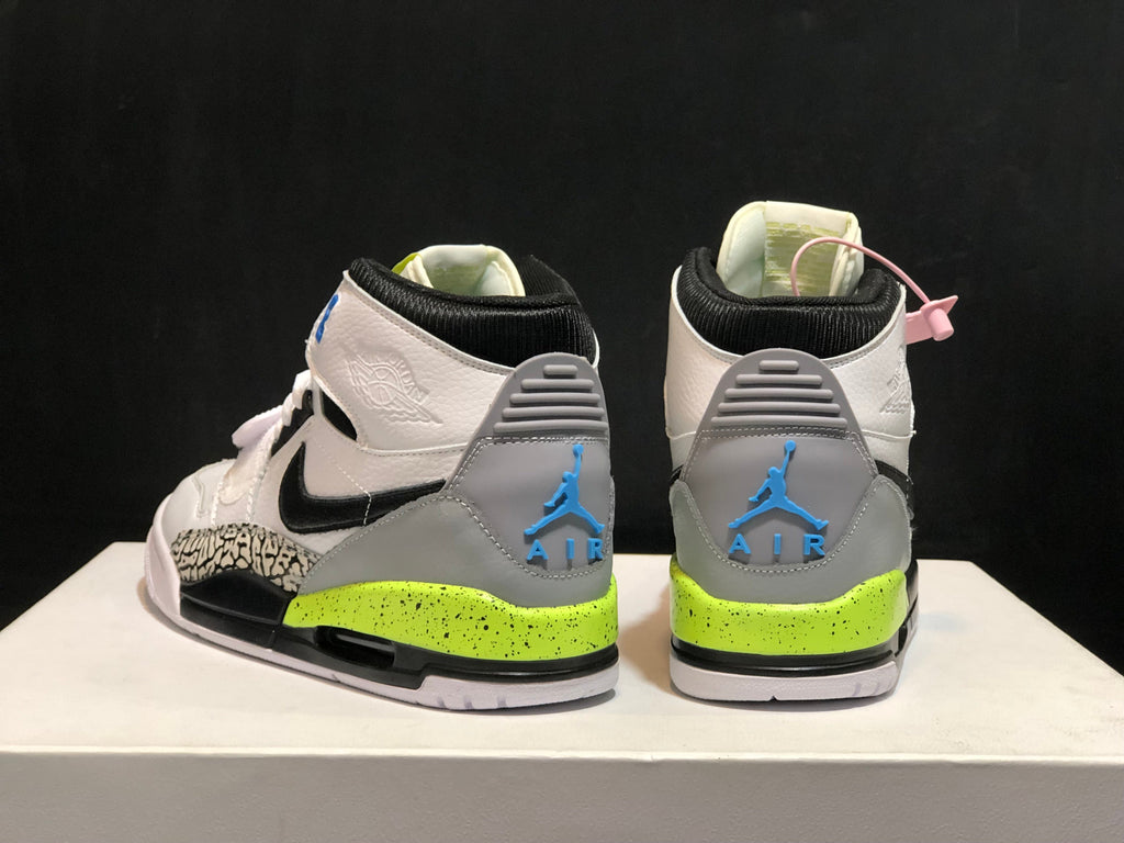 Jordan Legacy 312 Command Force Sneakers in White Black AQ4160-107 - product image from the listing.