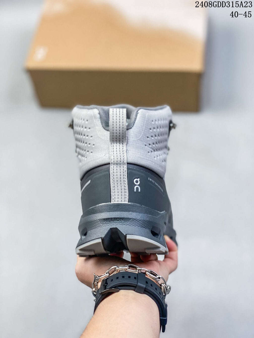 Gray On Cloudnova Flux High-Top Sneakers - product image from the listing.