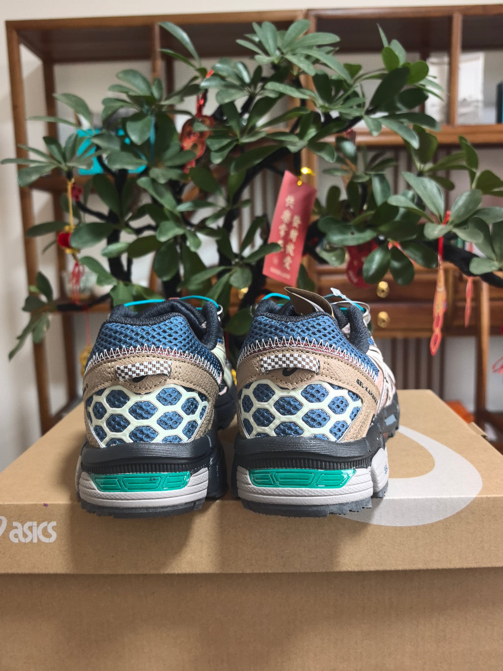 Gray and Brown ASICS GEL-Kayano 14 Sneakers - product image from the listing.