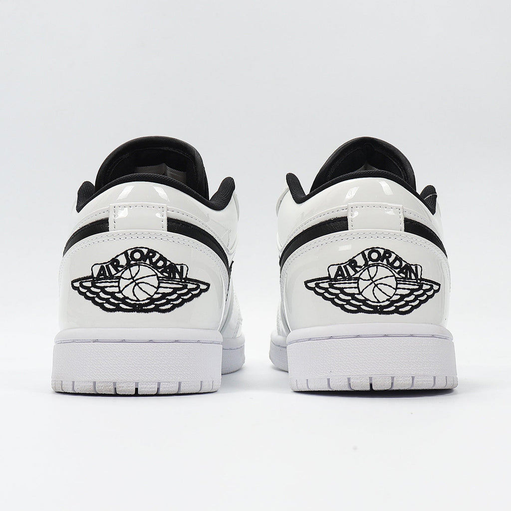 Air Jordan 1 Low Panda Black White Sneakers 553560-103 - product image from the listing.