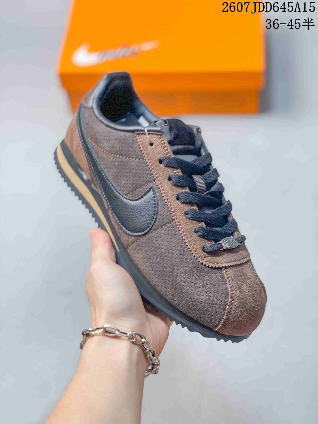 Nike Classic Cortez Nylon Sneakers in Brown 711050IPI - product image from the listing.