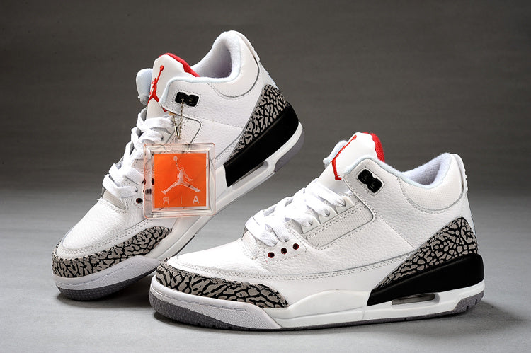 Air Jordan 3 White Black High-Top Sneakers - product image from the listing.