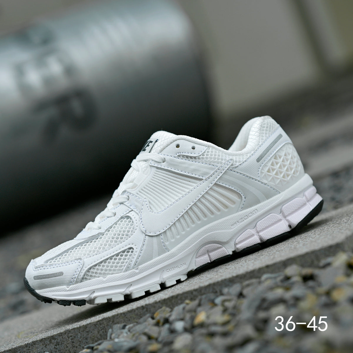 Nike Air Zoom Vomero 5 Running Sneakers in White - product image from the listing.