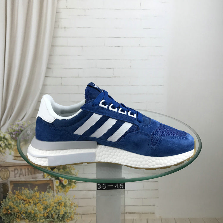adidas ZX 500 RM Blue Boost Trainers - product image from the listing.
