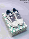 Air Jordan Low White Grey Sneakers 2607JVD1197A17 - product image from the listing.