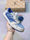 Louis Vuitton x Nike Dunk Low Sneakers in Blue Denim 2607JVD1157A17 - product image from the listing.