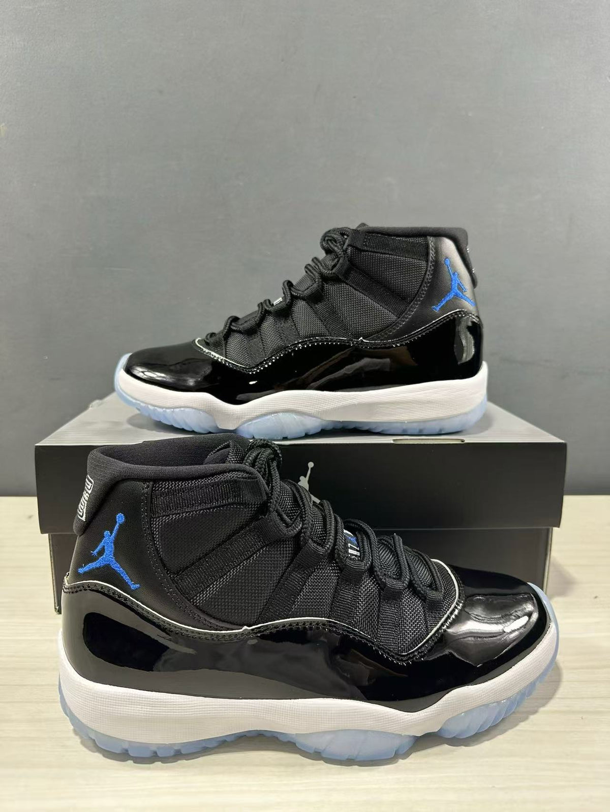 Air Jordan 11 Retro High Black Blue Sneakers CT8012-900 - product image from the listing.