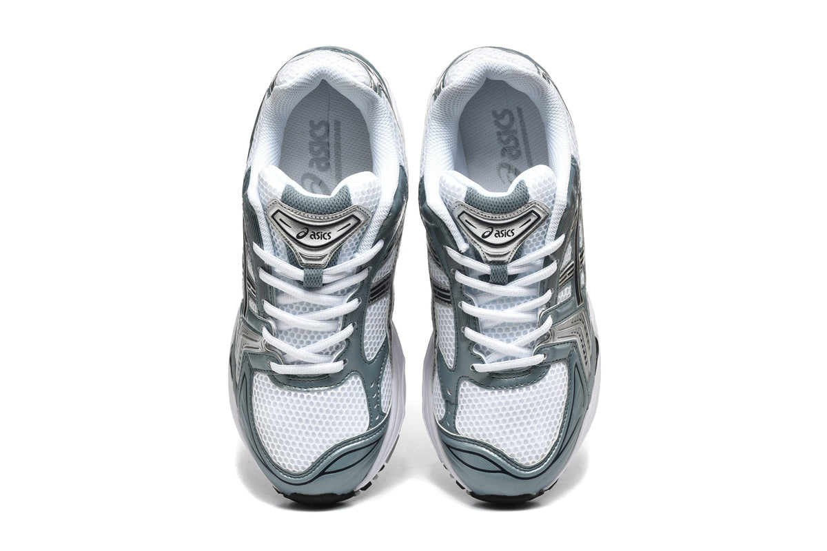 ASICS GEL-KAYANO 14 Sneakers in White Silver - product image from the listing.