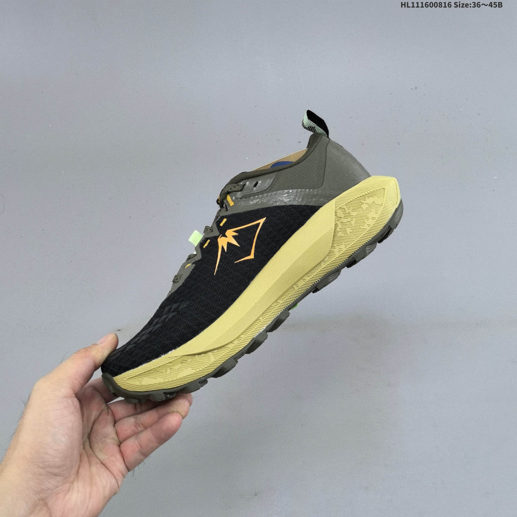 ASICS GEL-TRABUCO 13 Trail Running Shoes, in Black and Olive - product image from the listing.