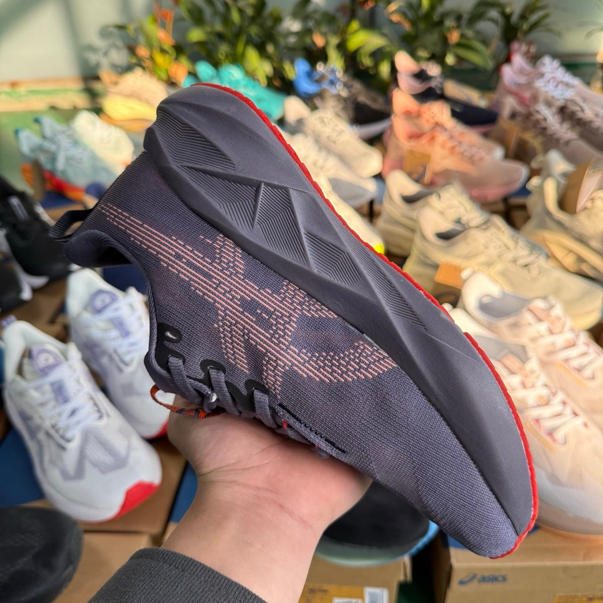 ASICS NOVABLAST 5 L.E. Running Shoes, in Gray Purple - product image from the listing.