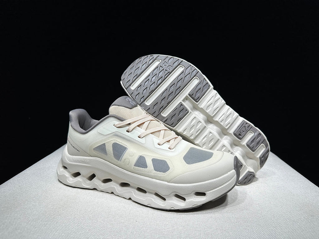 Ivory and Gray On Cloudtilt Remix Sneakers - product image from the listing.