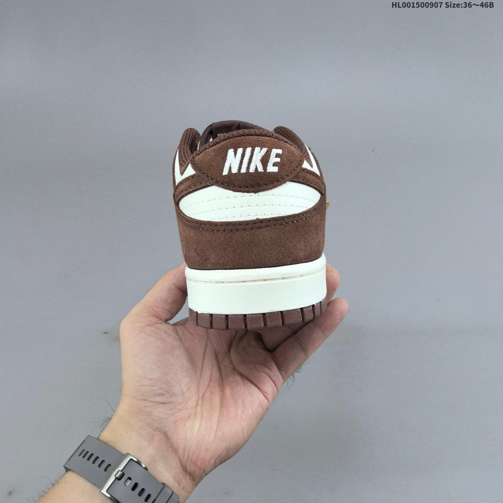 Brown and White Nike Dunk SB Low Sneakers - product image from the listing.