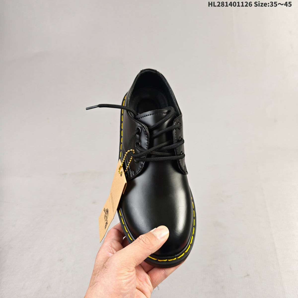 Dr. Martens 1460 Smooth Black Platform Lace-Up Footwear - product image from the listing.