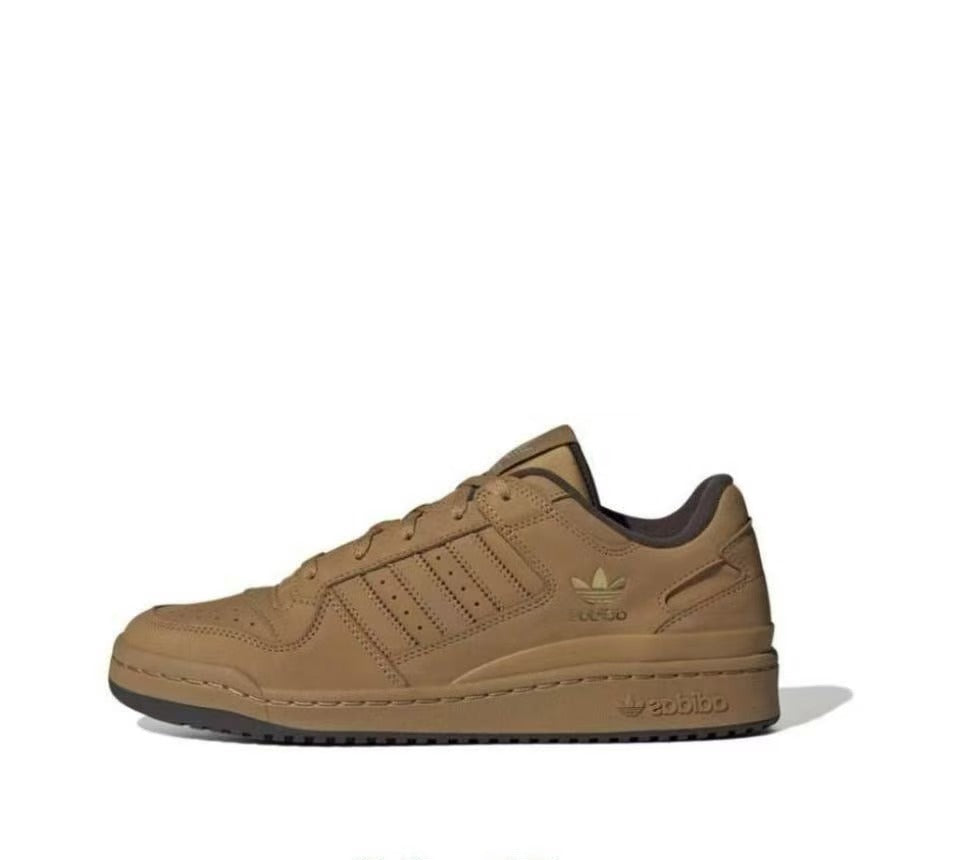 adidas Forum Low Brown Leather-Style Trainers ID0989 - product image from the listing.