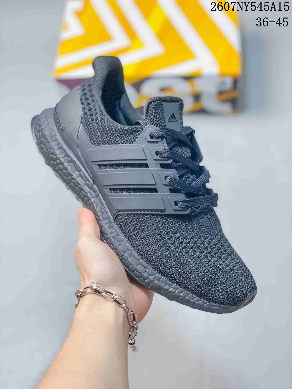 Adidas Ultraboost Light Sneakers in Dark Gray 2607NY545A15 - product image from the listing.