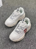 MLB White Chunky Lace-Up Trainers - product image from the listing.