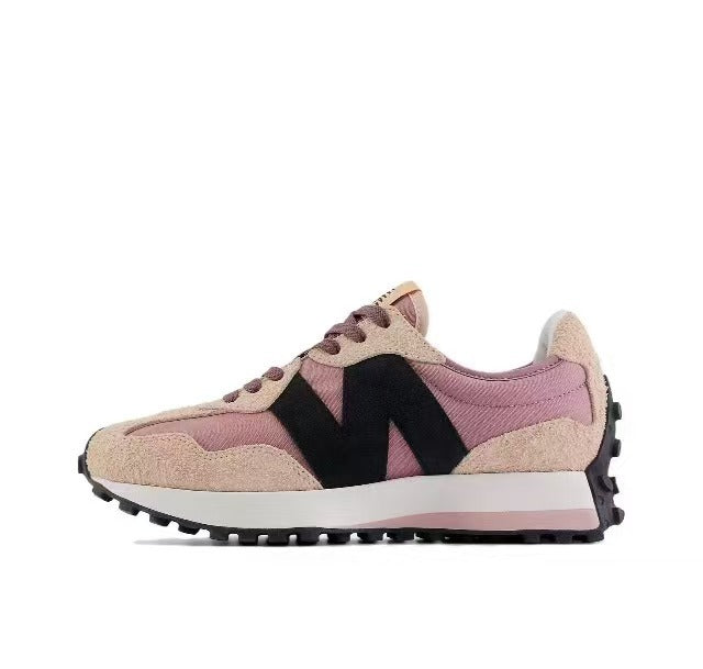Pink and Beige New Balance WS327WE Sneakers - product image from the listing.