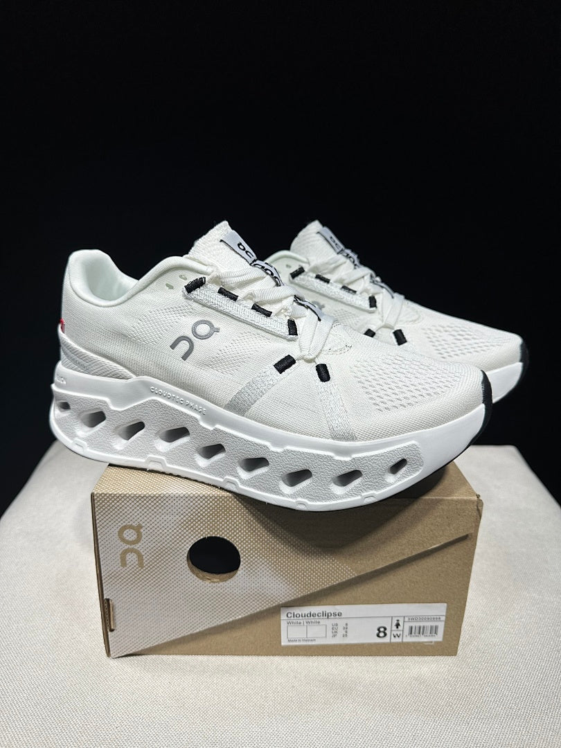 On Cloudeclipse Running Sneakers in White - product image from the listing.
