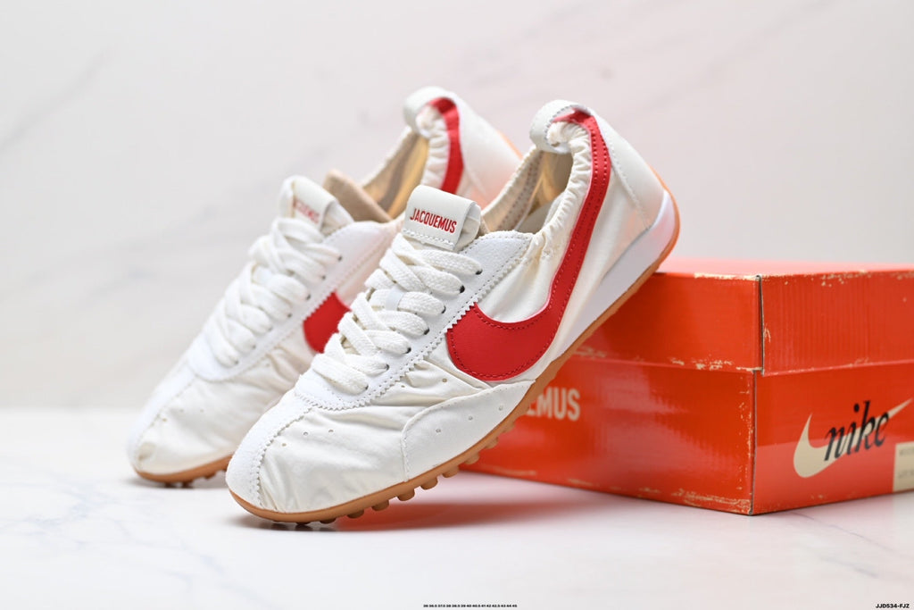 Jacquemus x Nike Jacumoon Sneakers in White Red Gum - product image from the listing.