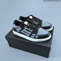 White and Blue AMIRI Skeleton Low-Top Sneakers - product image from the listing.