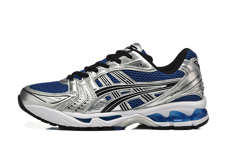 ASICS Gel-Kayano 14 Sneakers in Silver Blue Black - product image from the listing.