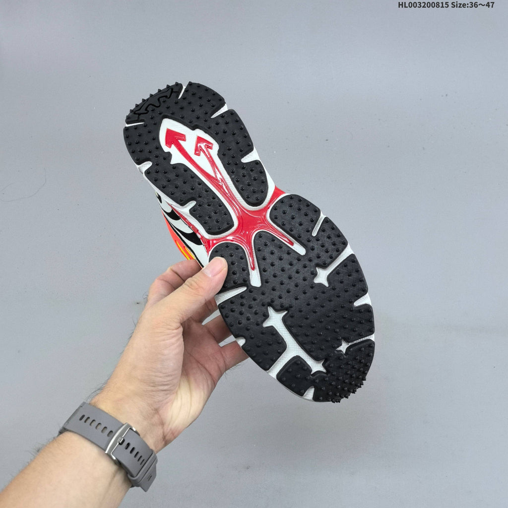 Black and Orange Off-White Be Right Back Low-Top Sneakers - product image from the listing.