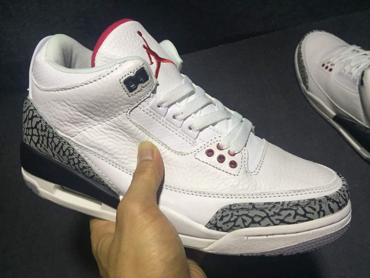 Air Jordan 3 White Cement High-Top Sneakers - product image from the listing.