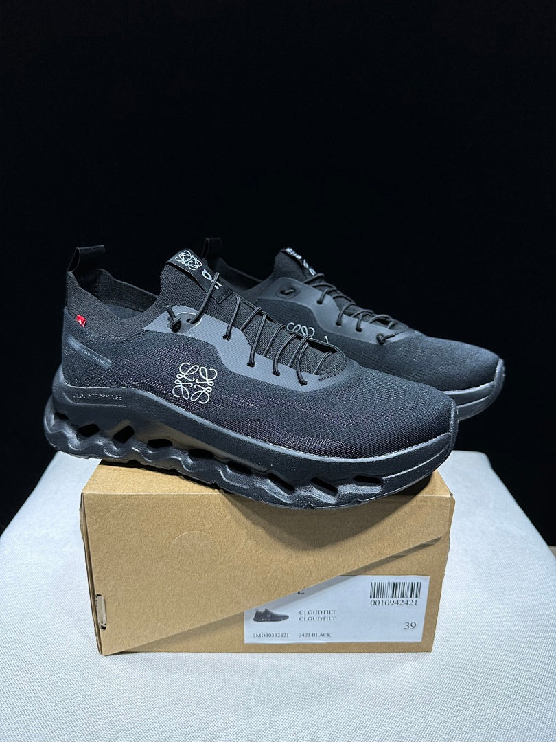 On x LOEWE Cloudtilt Sneakers, in Black - product image from the listing.