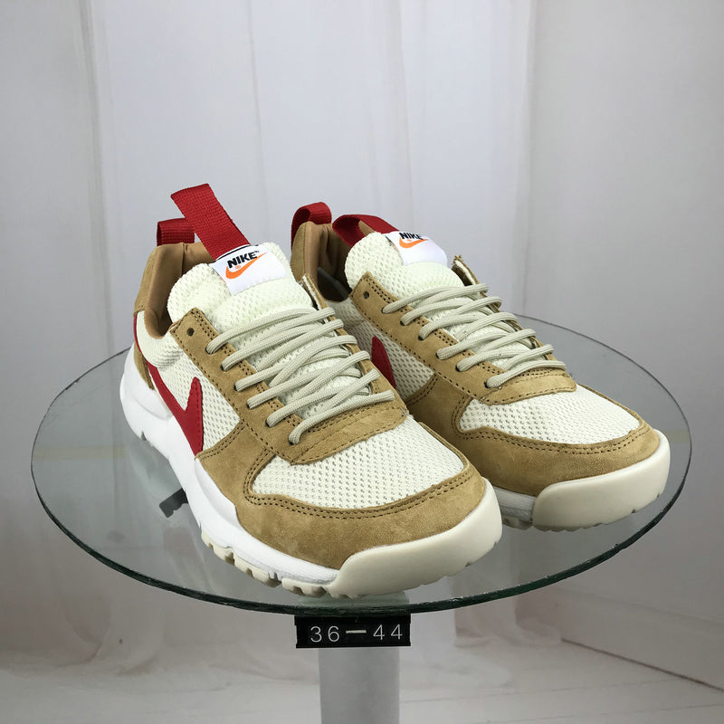 NikeCraft Mars Yard TS 2.0 Sneakers in Tan, in Red and White - product image from the listing.