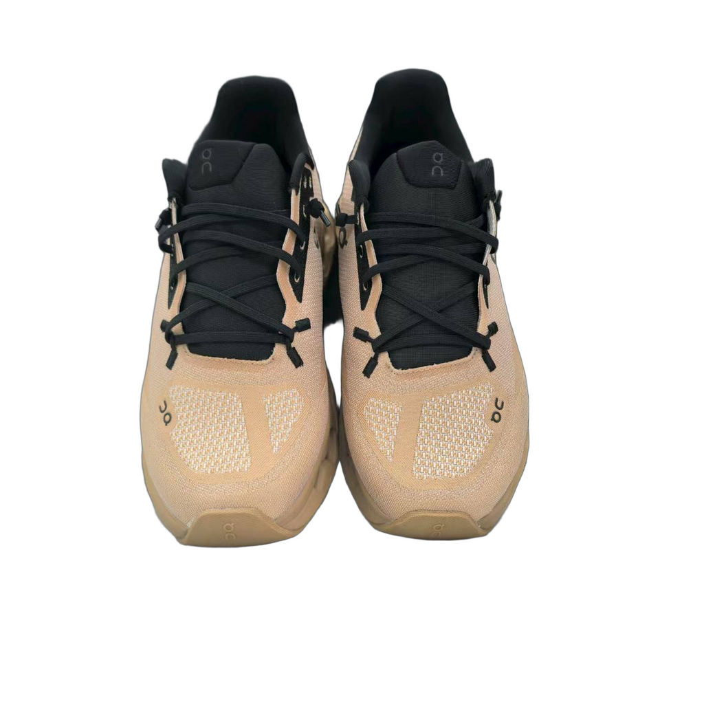 Beige and Black On Running Shoes - product image from the listing.