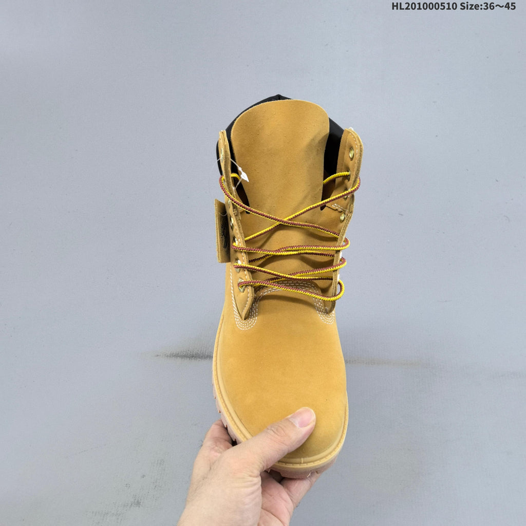 Timberland Yellow High-Cut Lace-Up Boots - product image from the listing.