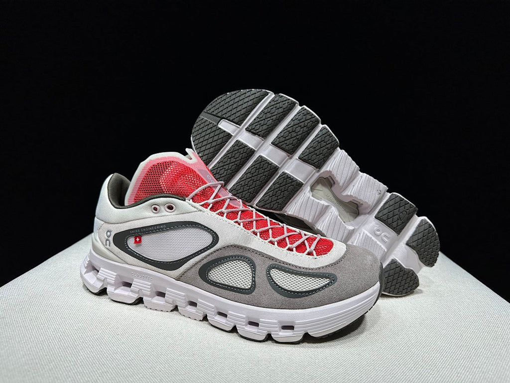 On Cloud X FKA Twigs Sneakers, in Gray and Red - product image from the listing.