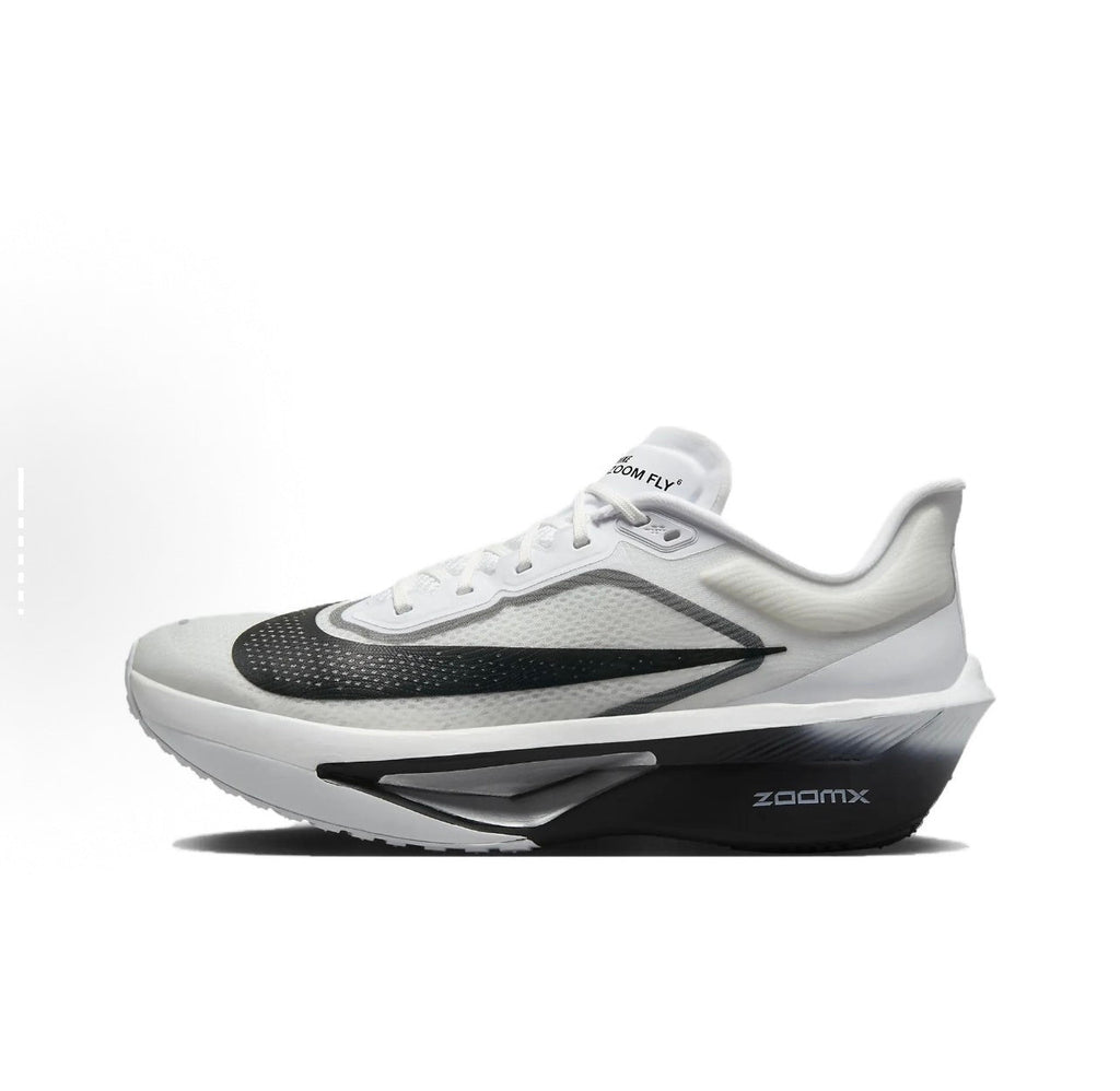Nike Zoom Fly 6 Running Shoes, in White and Gray - product image from the listing.