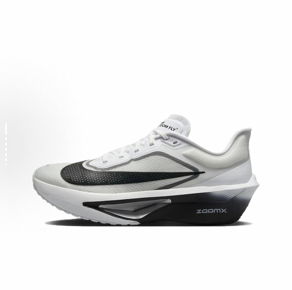 Nike Zoom Fly 6 Running Shoes in White Grey Black FN8454-100 - product image from the listing.