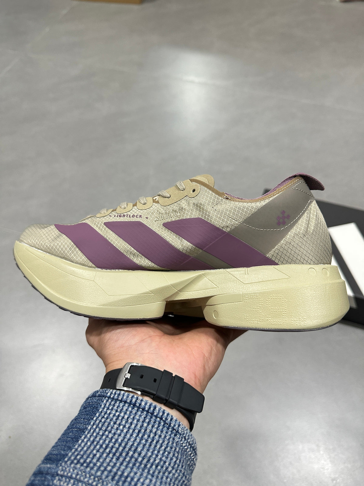 Nike Lightstrike Pro Running Shoes JP6997 in Gray Purple - product image from the listing.