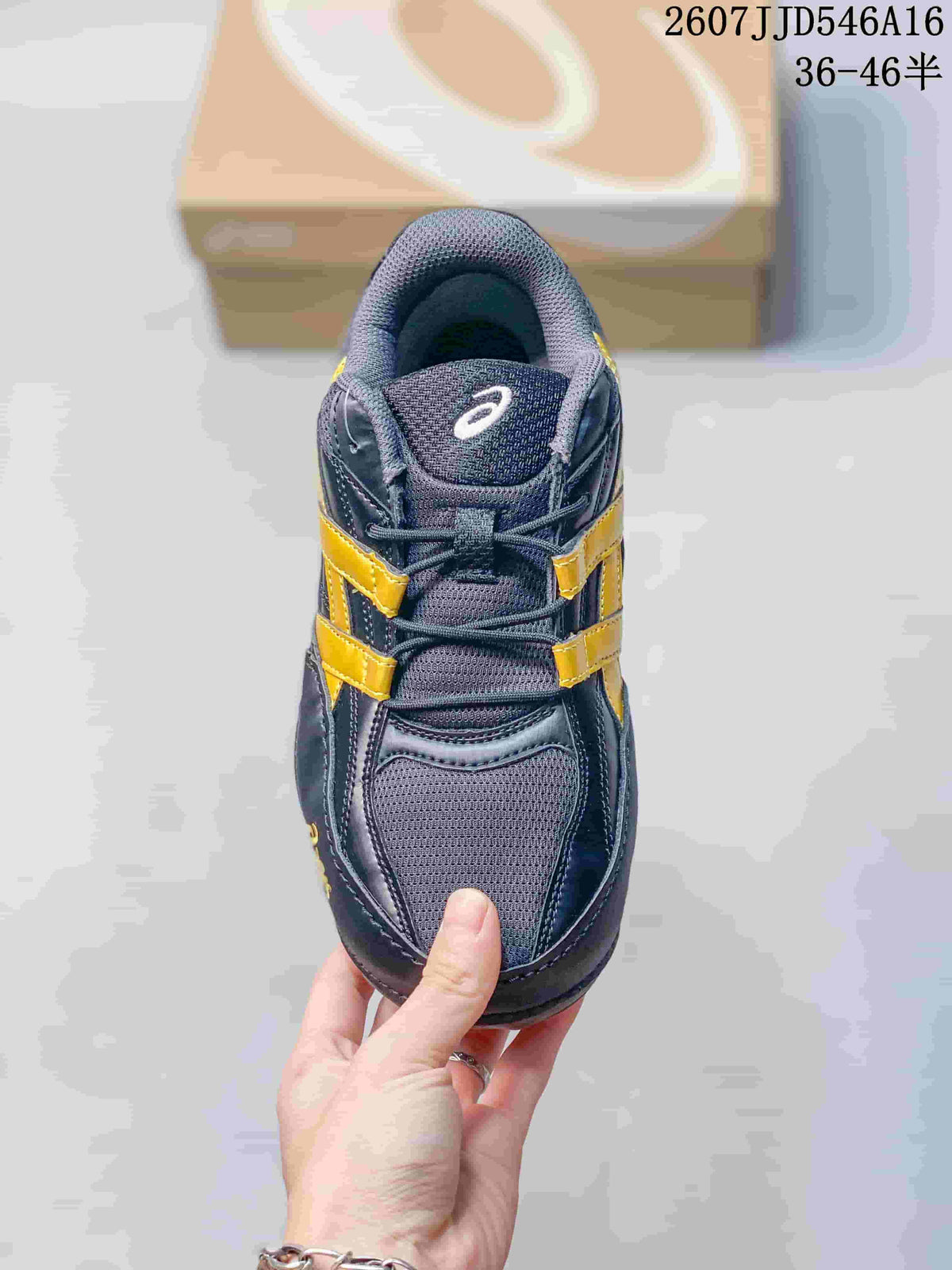 ASICS Hypersync Navy Yellow Retro Trainers 07JJD546A16_003 - product image from the listing.