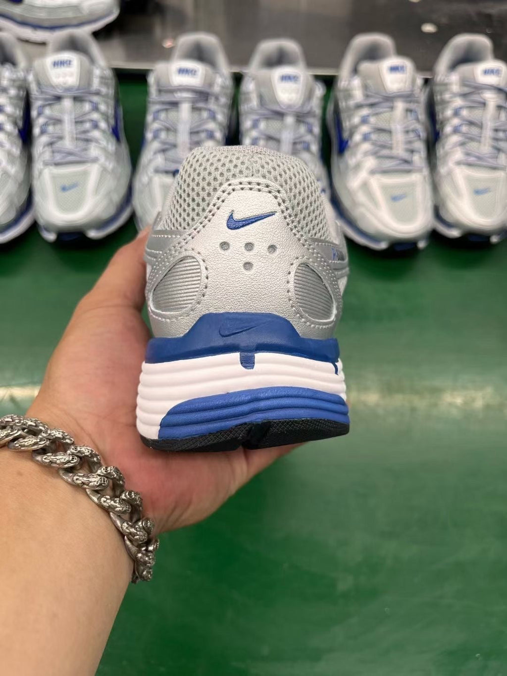 Nike P-6000 Sneakers in Silver Blue BV1021-001 - product image from the listing.
