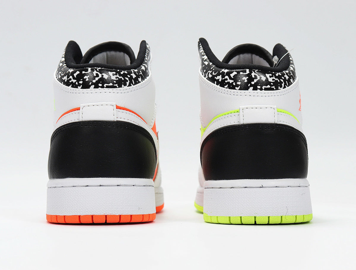 Jordan 1 Low Sneakers in Yellow Orange 554725-870 - product image from the listing.
