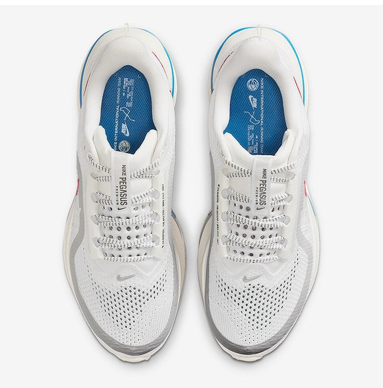 Nike Pegasus Premium Running Shoes in White Red IH7347-111 - product image from the listing.