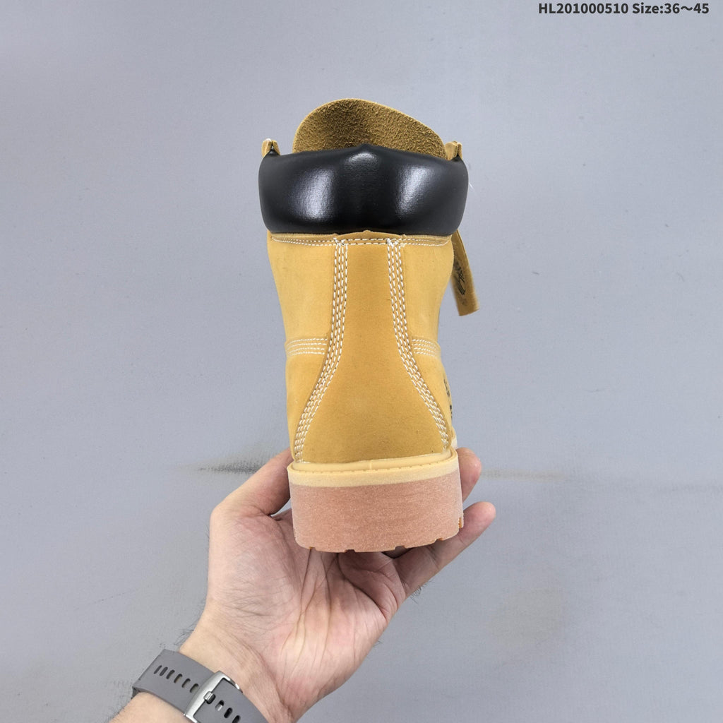 Timberland Yellow High-Cut Lace-Up Boots - product image from the listing.
