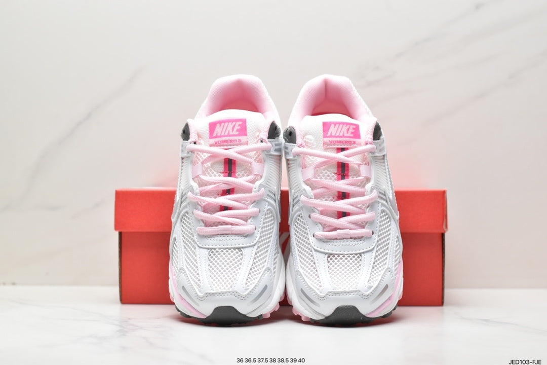 Nike Air Zoom Vomero 5 Sneakers in White, in Pink and Grey - product image from the listing.