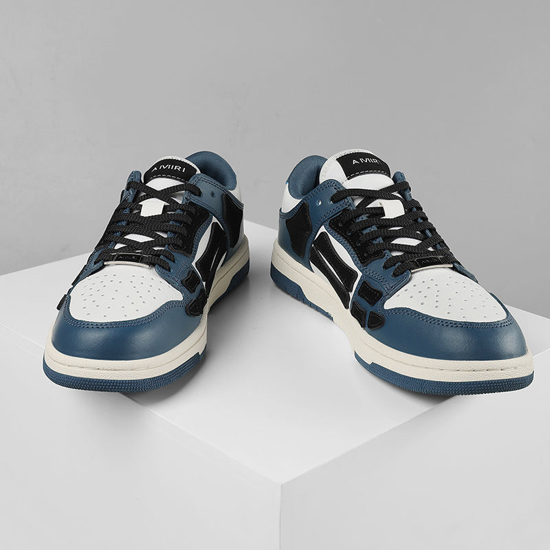 AMIRI Low-Top Sneakers in Navy, in White and Black - product image from the listing.