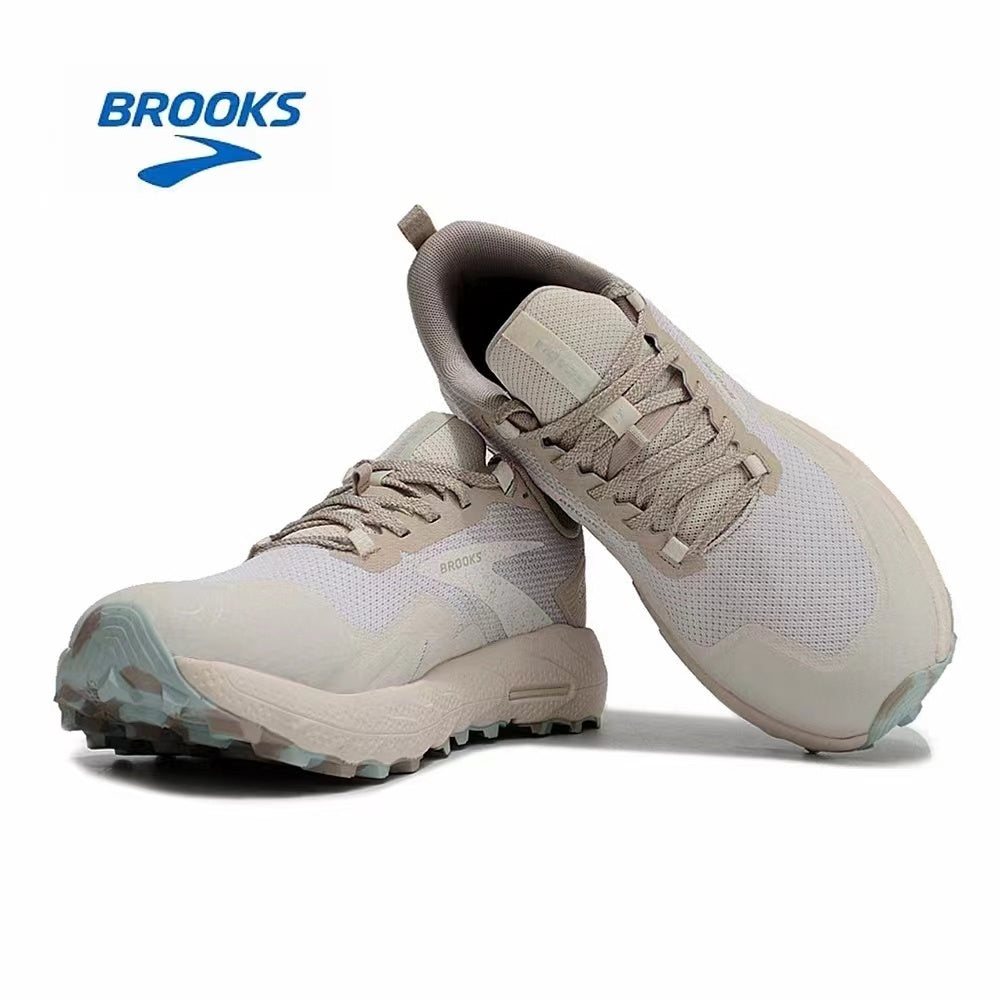 Beige Brooks Cascadia 17 Trail Running Shoes - product image from the listing.