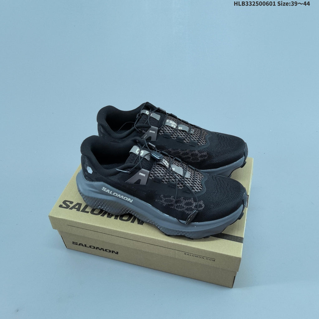 Salomon Ultra Glide 4 Trail Running Shoes, in Black and Gray - product image from the listing.