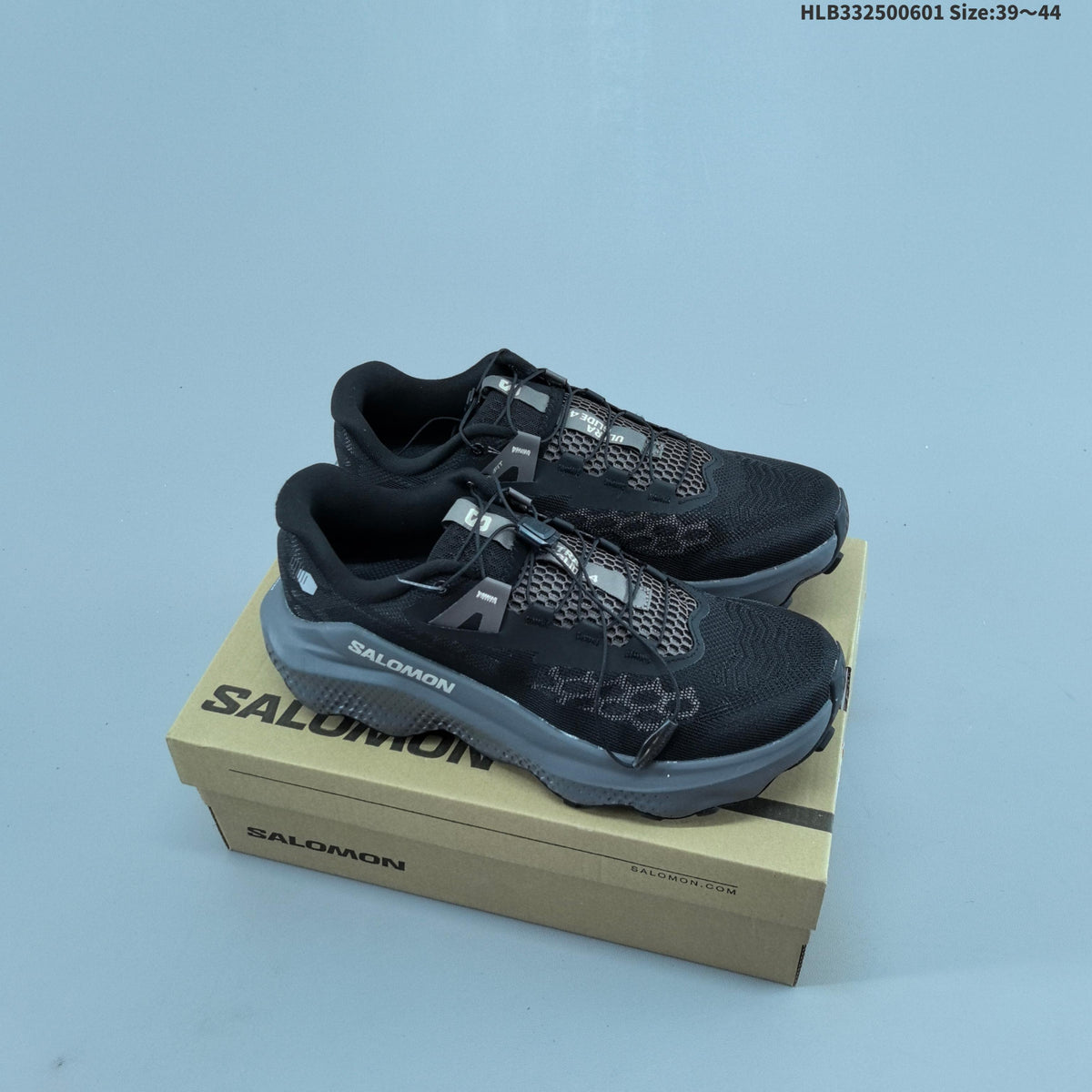 Salomon Ultra Glide 4 Trail Running Shoes, in Black and Gray - product image from the listing.