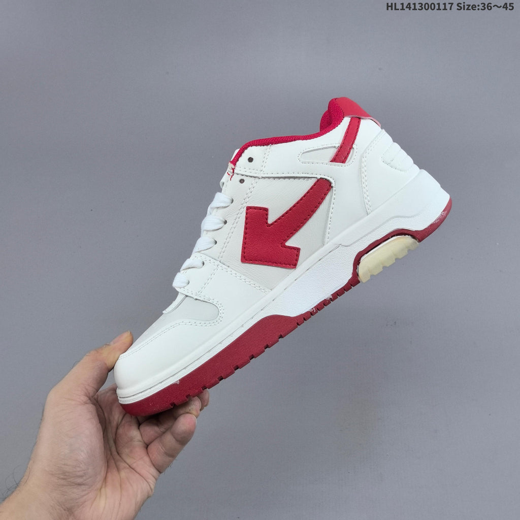 White Off-White Arrow Low-Top Sneakers - product image from the listing.