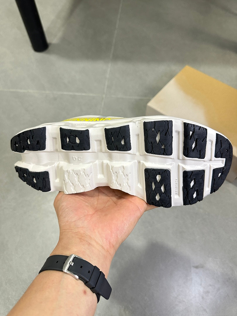 On Running Cloudmonster Running Shoes, in Ivory Yellow - product image from the listing.