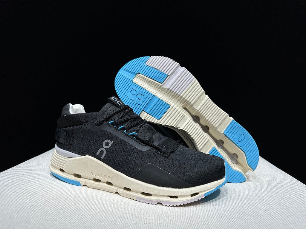 On Cloudnova 2 Sneakers in Black Blue - product image from the listing.