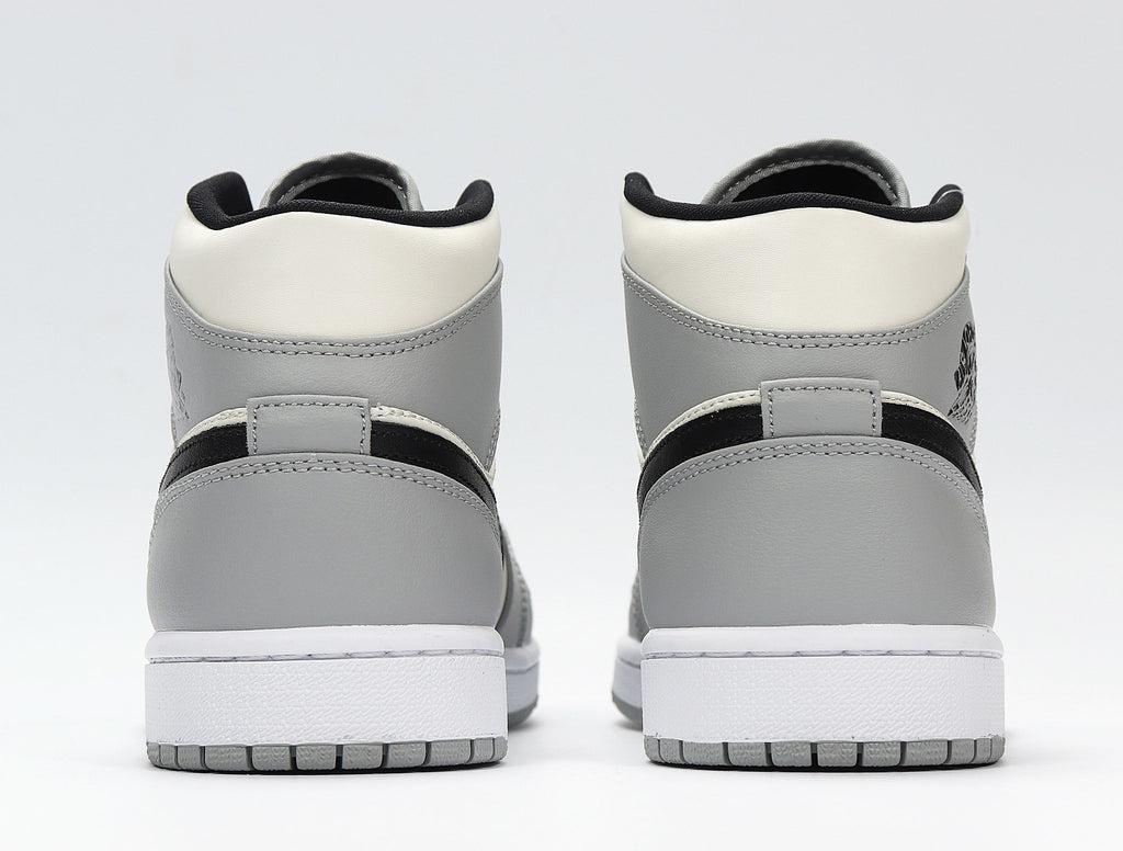 Jordan 1 High Dior-Inspired Sneakers in Grey White Black - product image from the listing.