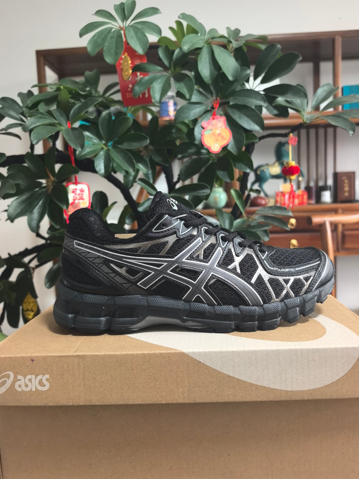 ASICS N1 Running Sneakers in Black - product image from the listing.